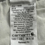 Carhartt Carpenter Trousers - 34W 32L Grey Cotton Blend