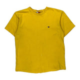 Tommy Hilfiger T-Shirt - Medium Yellow Cotton