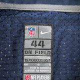 Seahawks Nike Football Jersey - Large Navy Polyester