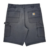 Carhartt Cargo Carpenter Shorts - 36W 10L Gray Cotton