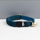 Anypet Large Navy Blue Cat Collar with Safety Buckle, Bell & Durable Adjustable Strap – Stylish Comfortable Pet Accessory for Cats