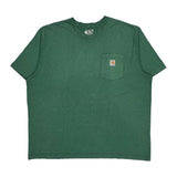 Carhartt T-Shirt - 2XL Green Cotton