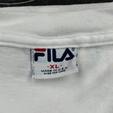 Ucla Tennis Camp Fila College T-Shirt - XL White Cotton