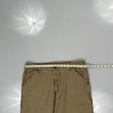 Wrangler Carpenter Trousers - 37W 32L Beige Cotton