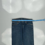 501 Levis Jeans - 33W 34L Blue Cotton