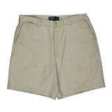 Philip Short Polo By Ralph Lauren Shorts - 36W 8L Beige Cotton
