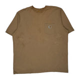 Carhartt T-Shirt - 2XL Brown Cotton