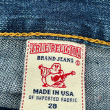 Made In Usa True Religion Jeans - 30W UK 8 Blue Cotton