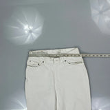 512 Levis Slim Fit Jeans - 28W UK 8 White Cotton