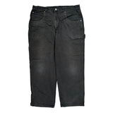 Wrangler Carpenter Pants - 38W 31L Black Cotton