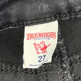 True Religion Skinny Jeans - 27W UK 6 Black Cotton
