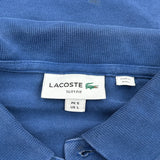 Lacoste Slim Fit Polo Shirt - Large Blue Cotton