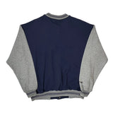 New York Yankees Majestic College Varsity Jacket - XL Gray Cotton Blend