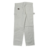 Dickies Carpenter Trousers - 34W 32L White Cotton