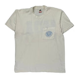 Mba Fruit Of The Loom Single Stitch T-Shirt - Large White Cotton