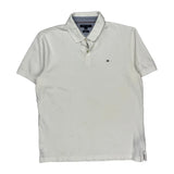 Tommy Hilfiger Slim Fit Polo Shirt - XL White Cotton