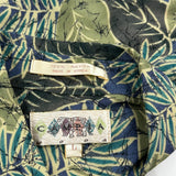 Campia Hawaiian Shirt - Large Green Viscose
