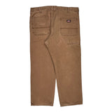 Dickies Carpenter Trousers - 38W 30L Brown Cotton