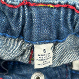 Age 6 True Religion Contrast Stitch Denim Shorts - X-Smallw 10L Blue Denim