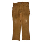 Dickies Carpenter Trousers - 36W 30L Brown Cotton
