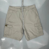Wrangler Cargo Shorts - 36W 9L Beige Cotton