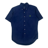 Ralph Lauren Short Sleeve Shirt - Small Blue Cotton