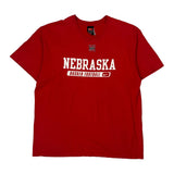 Nebraska Husker Football Nike College T-Shirt - Large Red Cotton