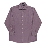 Tommy Hilfiger Checked Shirt - Large Purple Cotton