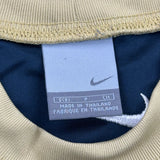 Hoops Nike Graphic T-Shirt - Small Yellow Polyester