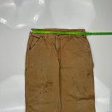 Carhartt Carpenter Trousers - 34W 30L Brown Cotton