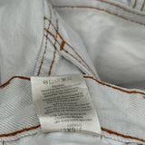 J.Galt Carpenter Trousers - 26W UK 6 White Cotton