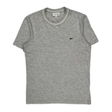 Lacoste T-Shirt - Small Gray Cotton