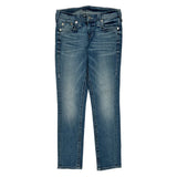 True Religion Skinny Jeans - 28W US 2 Blue Cotton Blend
