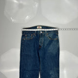 501 Levis Jeans - 32W 31L Blue Cotton