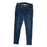 True Religion Skinny Jeans - 28W UK 8 Blue Cotton