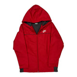 Nike Windbreaker - Large Red Polyester