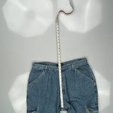 American Eagle Cargo Pants - 36W 30L Blue Cotton