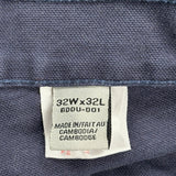 Dakota Grizzly Carpenter Trousers - 32W 32L Navy Cotton