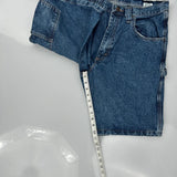 Wrangler Carpenter Shorts - 34W 10L Blue Cotton