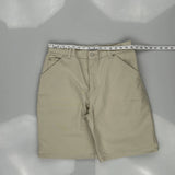 Faded Glory Chino Shorts - 32W 10L Beige Cotton