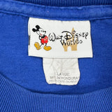 Walt Disney World 2001 Disney Graphic T-Shirt - Large Blue Cotton