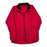 Adidas Windbreaker - Large Red Polyester