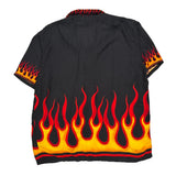 Chevrolet Logo In Gear Graphic Hawaiian Shirt - 2XL Black Cotton