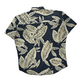 Chaps Ralph Lauren Hawaiian Shirt - Large Black Cotton