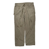Carhartt Double Knee Carpenter Trousers - 36W 31L Khaki Cotton