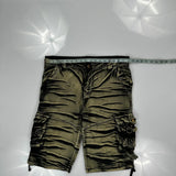 Unbranded Cargo Shorts - 36W 12L Khaki Cotton
