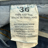 Unbranded Denim Shorts - 34W 12L Dark Wash Cotton