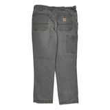 Carhartt Double Knee Carpenter Trousers - 36W 32L Grey Cotton