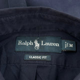 Ralph Lauren Shirt - Medium Navy Cotton