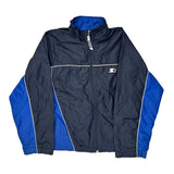 Age 10-12 Starter Windbreaker - Medium Blue Nylon